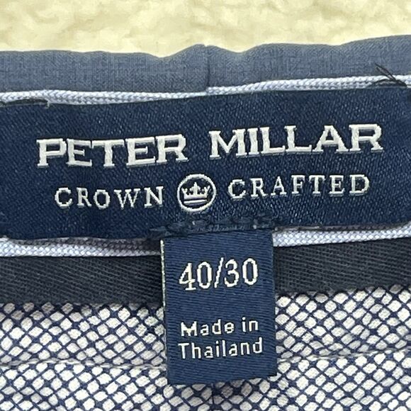 Peter Millar Crown Crafted Men 40x30 Surge Performance Trouser EB540 Blue Galaxy - Picture 6 of 7